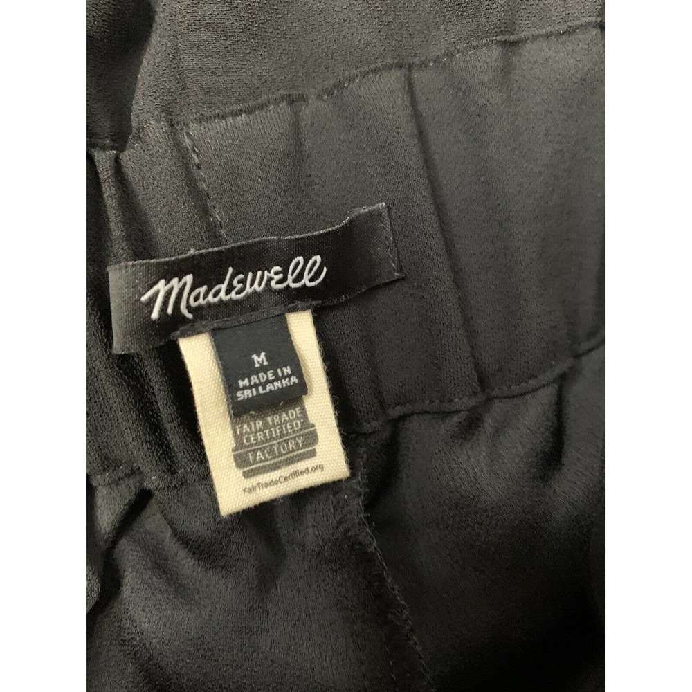 Sold Madewell Women's Paperbag Waist Pants, Size Medium black crop - Picture 4 of 6
